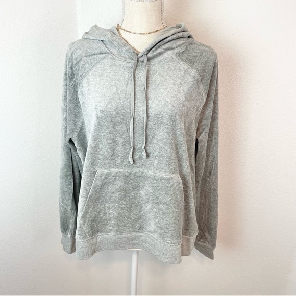 J. Crew Relaxed Fit Velour Hoodie L - Picture 2 of 7